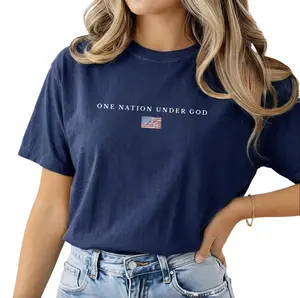 One Nation Under God T-Shirt, America 250th Anniversary Christian Shirt, Patriotic American Flag Tee, Independence Day Gifts, 4th of July Gift For Her