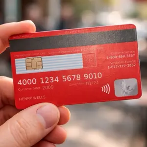 (2 Pack) Funny Back of Bank Card Debit Card Skin High-Quality Vinyl Card Decal Credit Card Cover Scratch-Resistant Water-Resistant Everyday Accessories