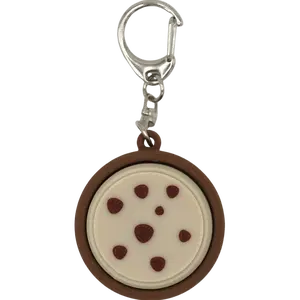 Chocolate Chip Cookie Fidget Clicker: keychain accessory, stress relief, cute must have