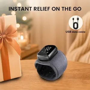 Hand relief device, alleviates carpal tunnel syndrome, arthritis, and gamer wrist pain — rechargeable and portable — designed for office workers, seniors, and eSports players; Father’s Day gift