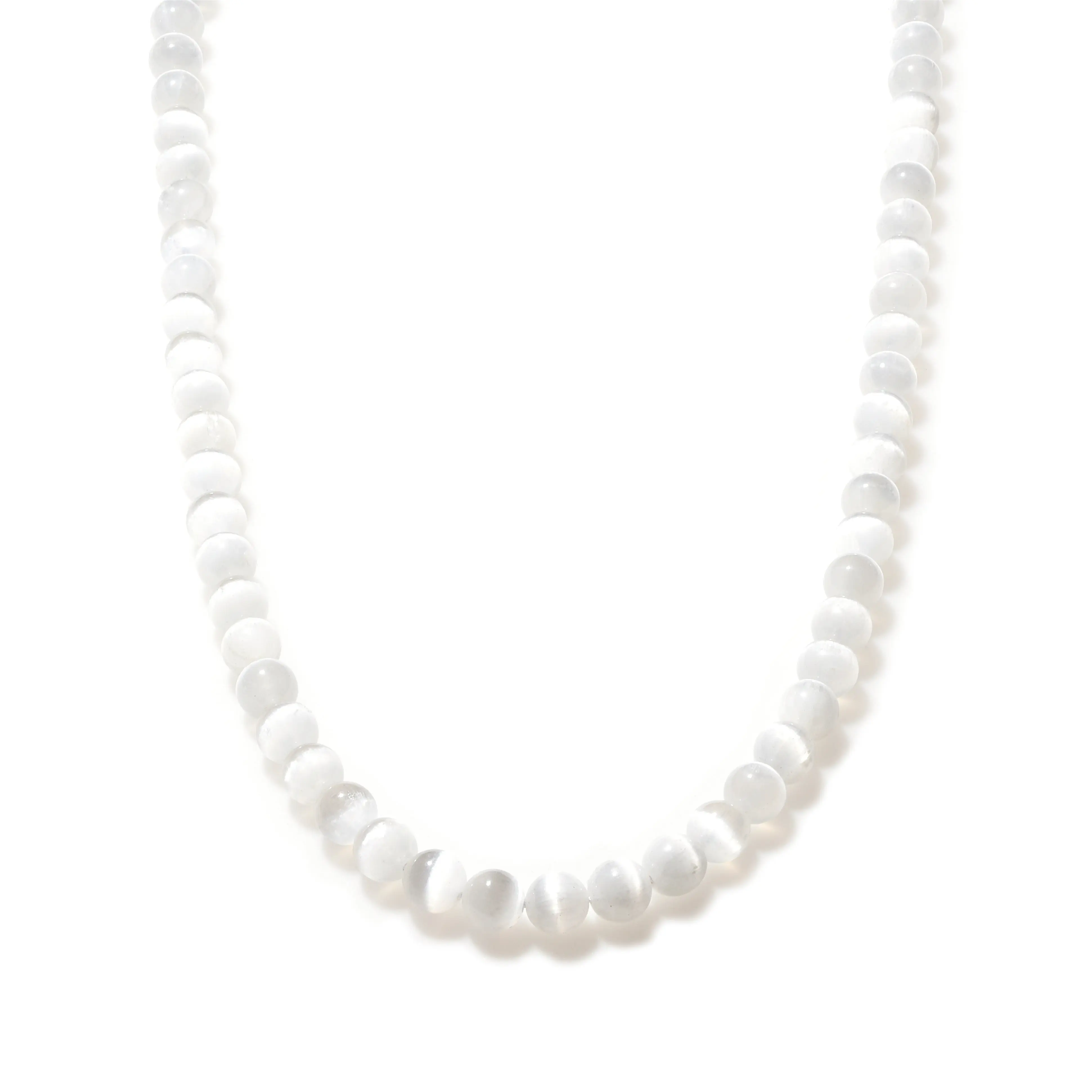 Selenite Beaded Necklace