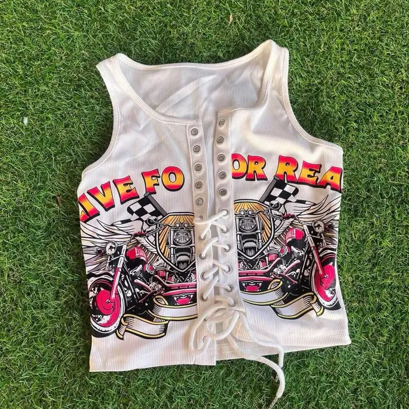Biker crop top