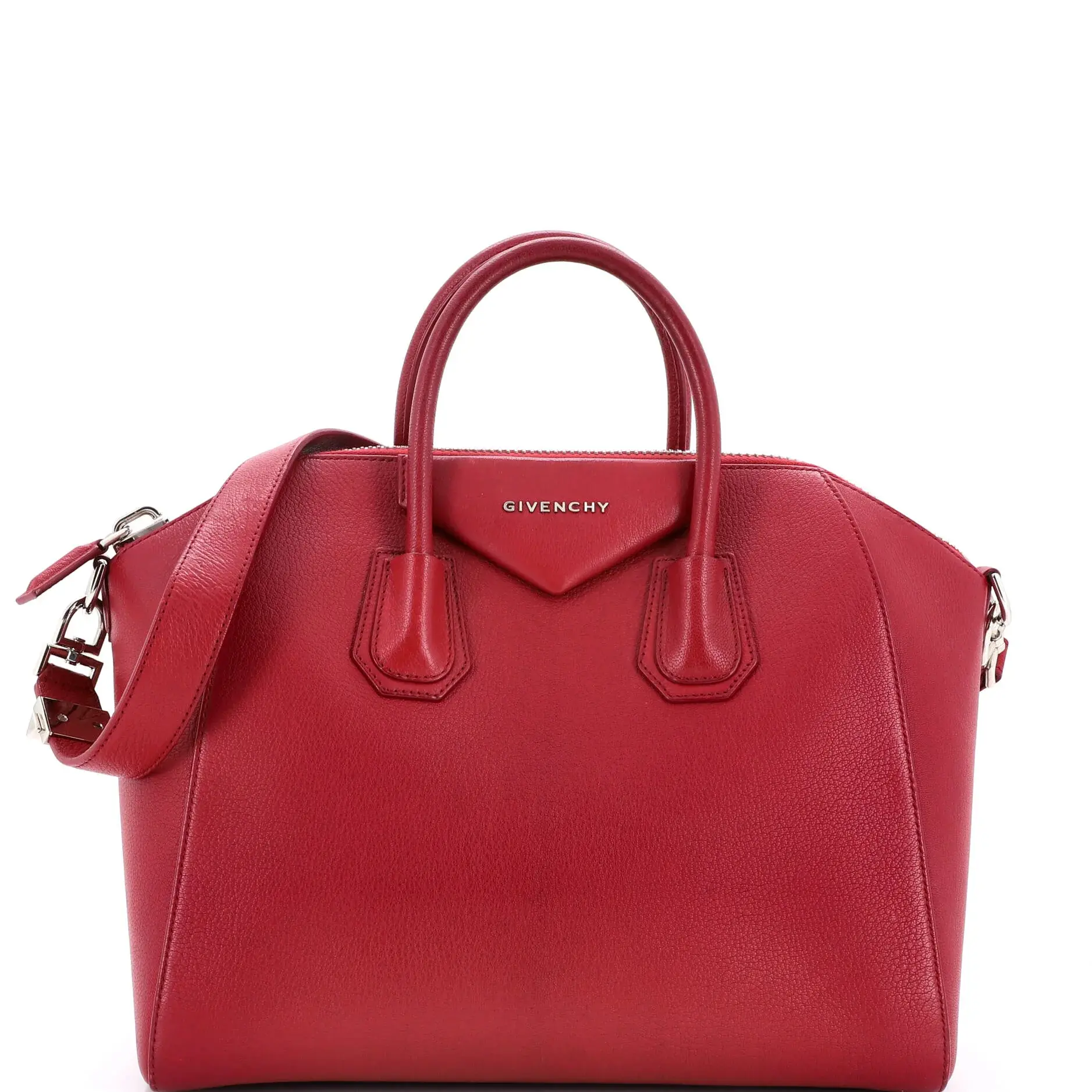 Pre-owned GIVENCHY Leather Top Handle Bags Antigona Bag Glazed Medium by Rebag