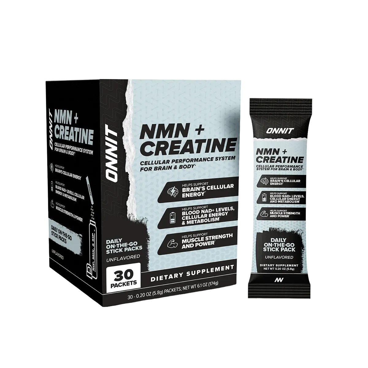 NMN + Creatine - Unflavored (30 ct)