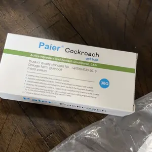 Cockroach Gel Bait 30g Roach Killer, Indoor Outdoor Pest Control for German & American Roaches with Plunger & Precision Tip (1-Pack / 4-Pack Available)