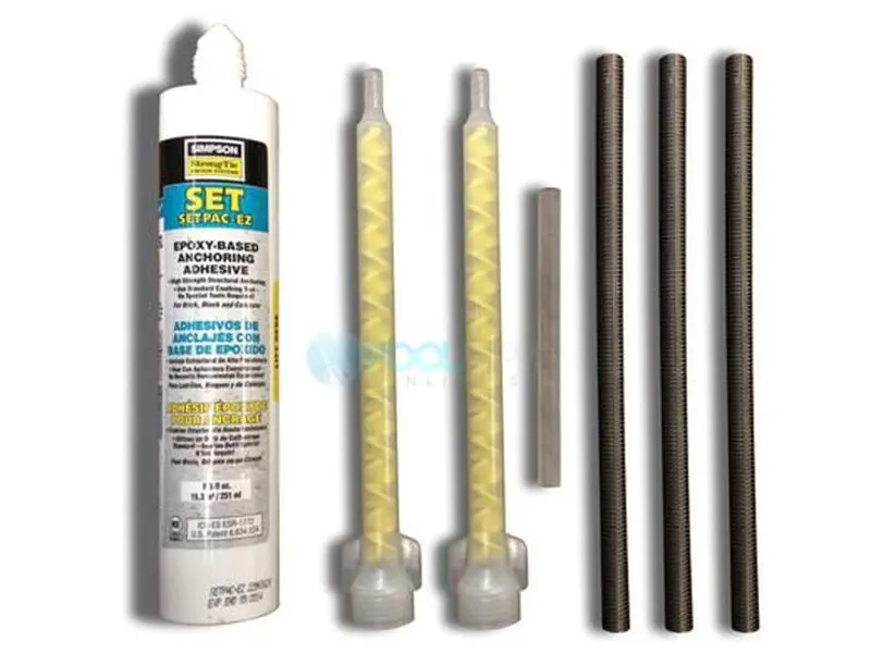 212 MAIN 0.5 in. 3-Bolt Epoxy Kit, Epoxy Resin for Aquatic Fitness Equipment Maintenance