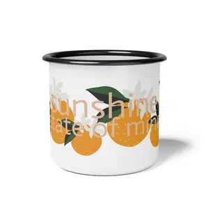 Vintage Inspire Enamel Camp Mug