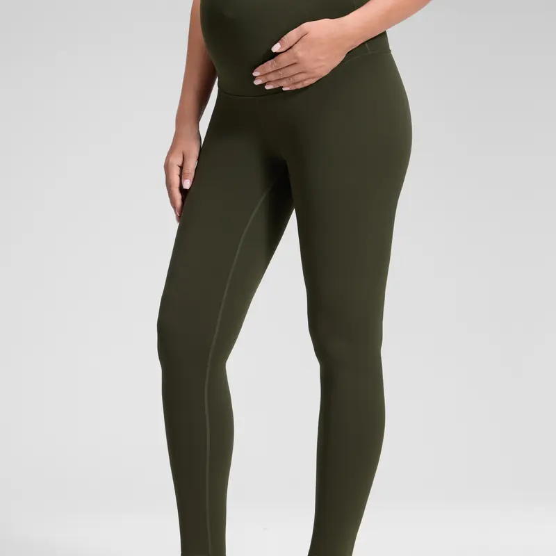 CRZ YOGA Womens Butterluxe Maternity Leggings over the Belly 25"/ 28" - Workout Activewear Yoga Pregnancy Pants Buttery Soft