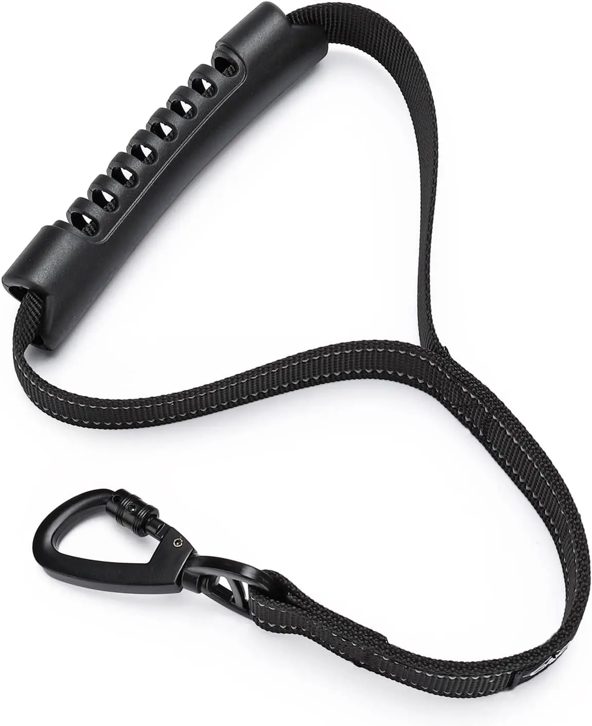 Short Dog Leash with Comfortable Handle, Black | Reflective, Heavy Duty Leash, for Dog Training Control