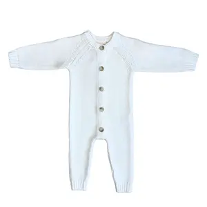 Luna + Luca Classic Purl Knit Jumpsuit - White