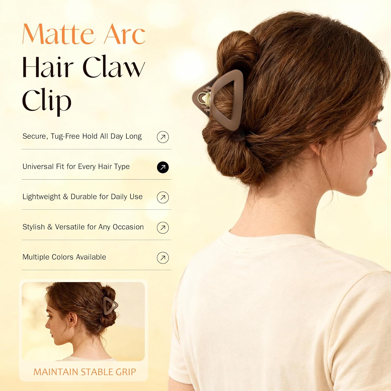 6Pcs Triangle Hair Claws for Women, 3 Inch Flexible & Unbreakable TPEE-Silicone Blend Hair Clips, Safe Shatterproof Non-Slip Strong Hold, Durable Medium Claw Clip Set for Thick/Thin/Curly Hair 6Pcs Triangle Hair Claws for Women, 3 Inch Flexible & Unbreakable TPEE-Silicone Blend Hair Clips, Safe Shatterproof Non-Slip Strong Hold, Durable Medium Claw Clip Set for Thick/Thin/Curly Hair