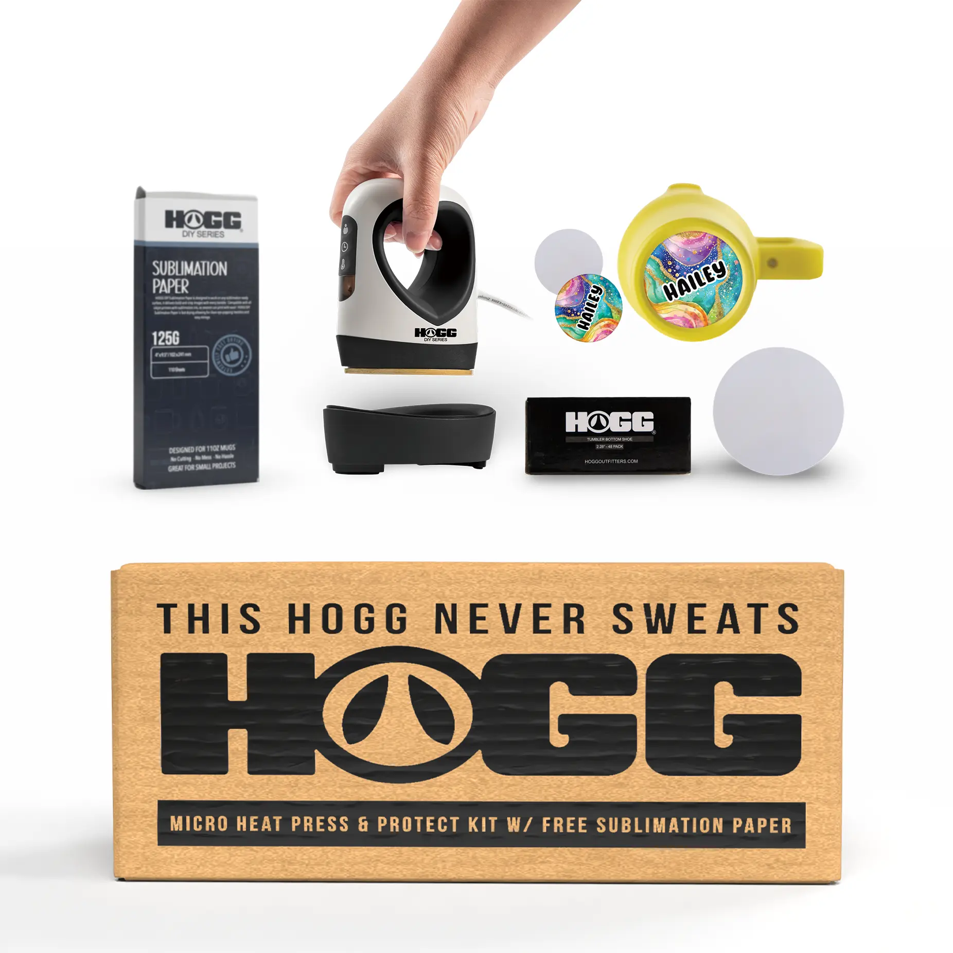 Micro Heat Press & Protect Kit W/ Free Sublimation Paper Micro Heat Press & Protect Kit W/ Free Sublimation Paper