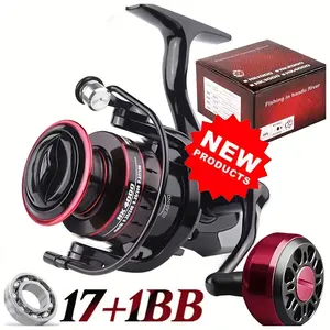 Spinning Wheel Metal Grip HK1000-7000 Model 5:2:1 Speed Ratio Durable and High Performance Freshwater and Saltwater Fishing Equipment