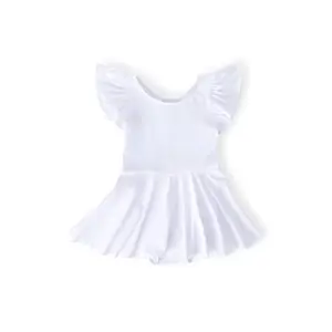 White S/S Twirl Leotard