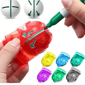 1pc golf ball marking tool is a golf ball alignment template tool used to mark the ball line Golf Accessories