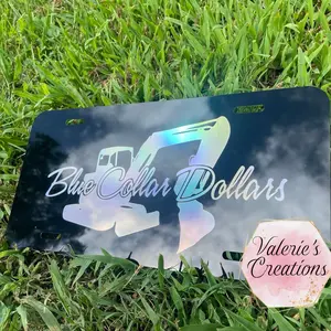 Blue Collar Dollars License Plate