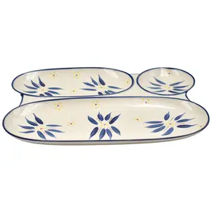 Temp-tations Old World 3-Section Snack Tray