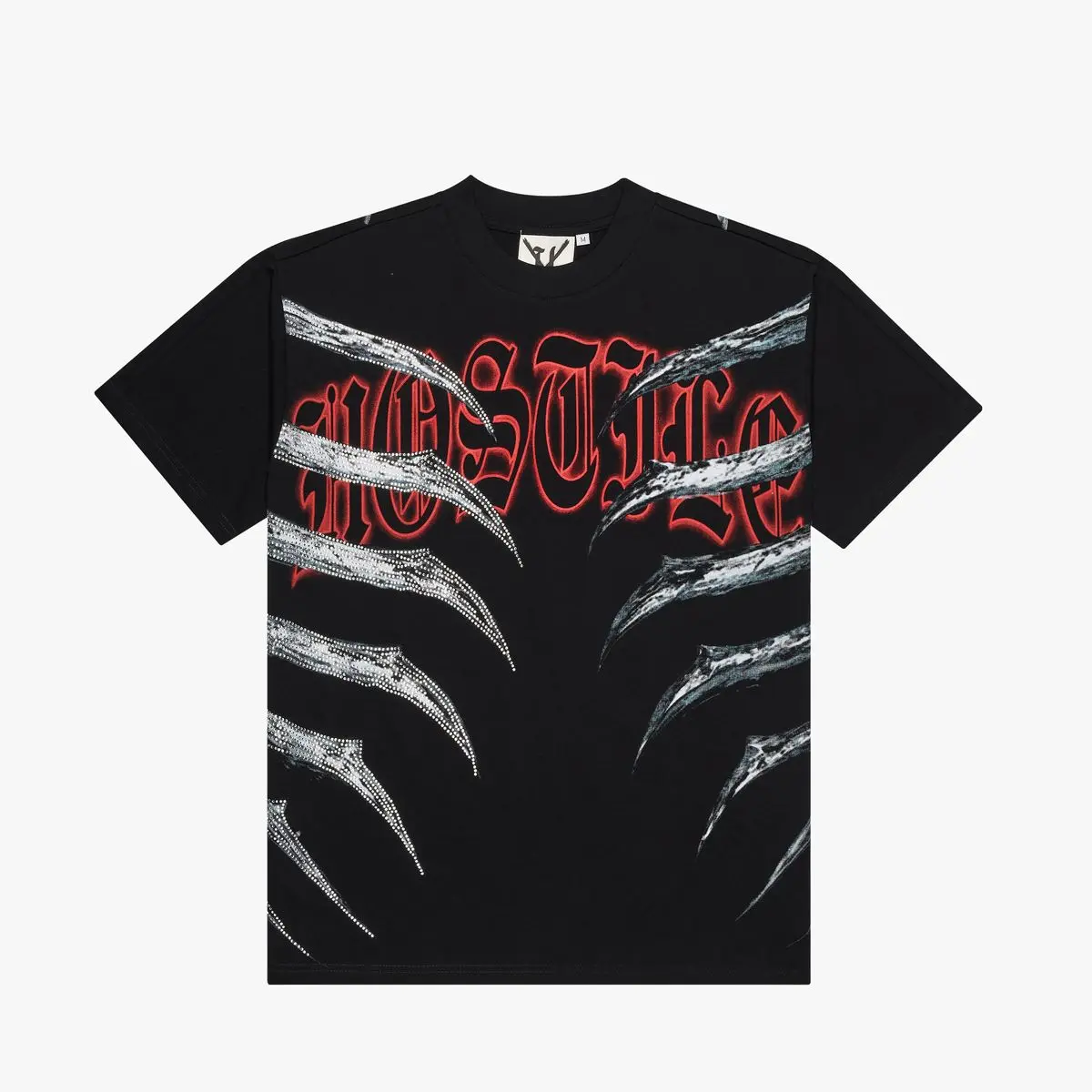 Xhostile – rib cage black tee (xh-0023)