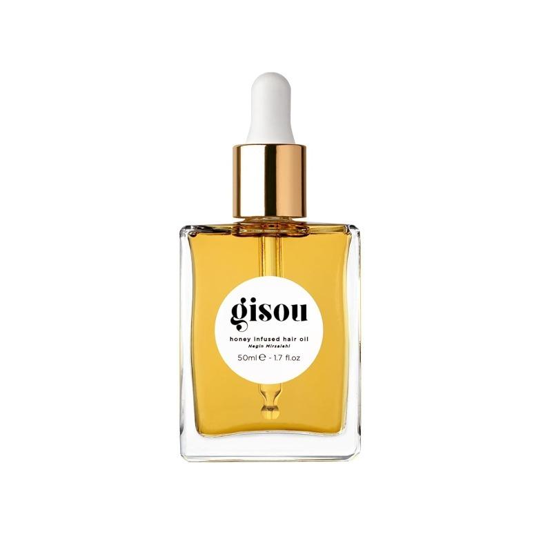 Gisou Honey Infused Hair Oil - Hydrating & Frizz Control Treatment with Mirsalehi Honey, Adds Shine & Heat Protectant for All Hair Types, 1.7 Fl Oz