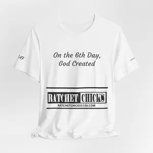 Women's "On the 6th Day" Short Sleeved Shirt Top Womenswear fashion casual