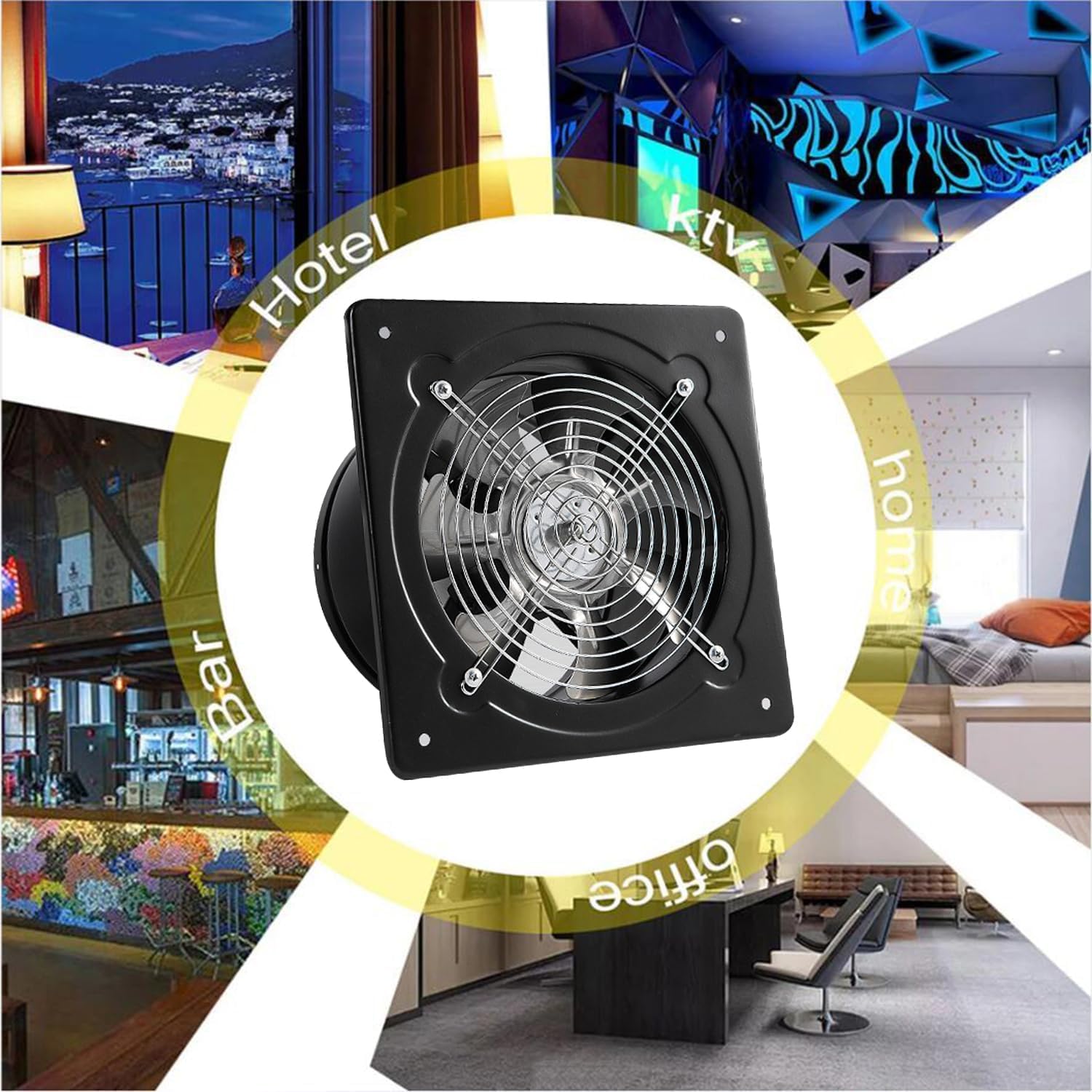 8 inch Exhaust Fan With Switch Through-wall installation Ventilation Fan 110V Exhaust Smoke Fan 8 inch Exhaust Fan With Switch Through-wall installation Ventilation Fan 110V Exhaust Smoke Fan