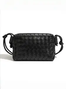 Designer Custom Handwoven Mini Bag for Women, Premium Top Grain Leather, Casual Crossbody Shoulder Bag, Chic Crossbody Purse, Stylish Clutch Purse
