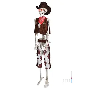 Yescom 5.4ft Poseable Skeleton with Sound Activated