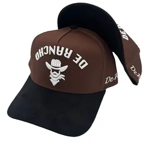 De Rancho a-frame hat Backwards Logo (Brown) DR265