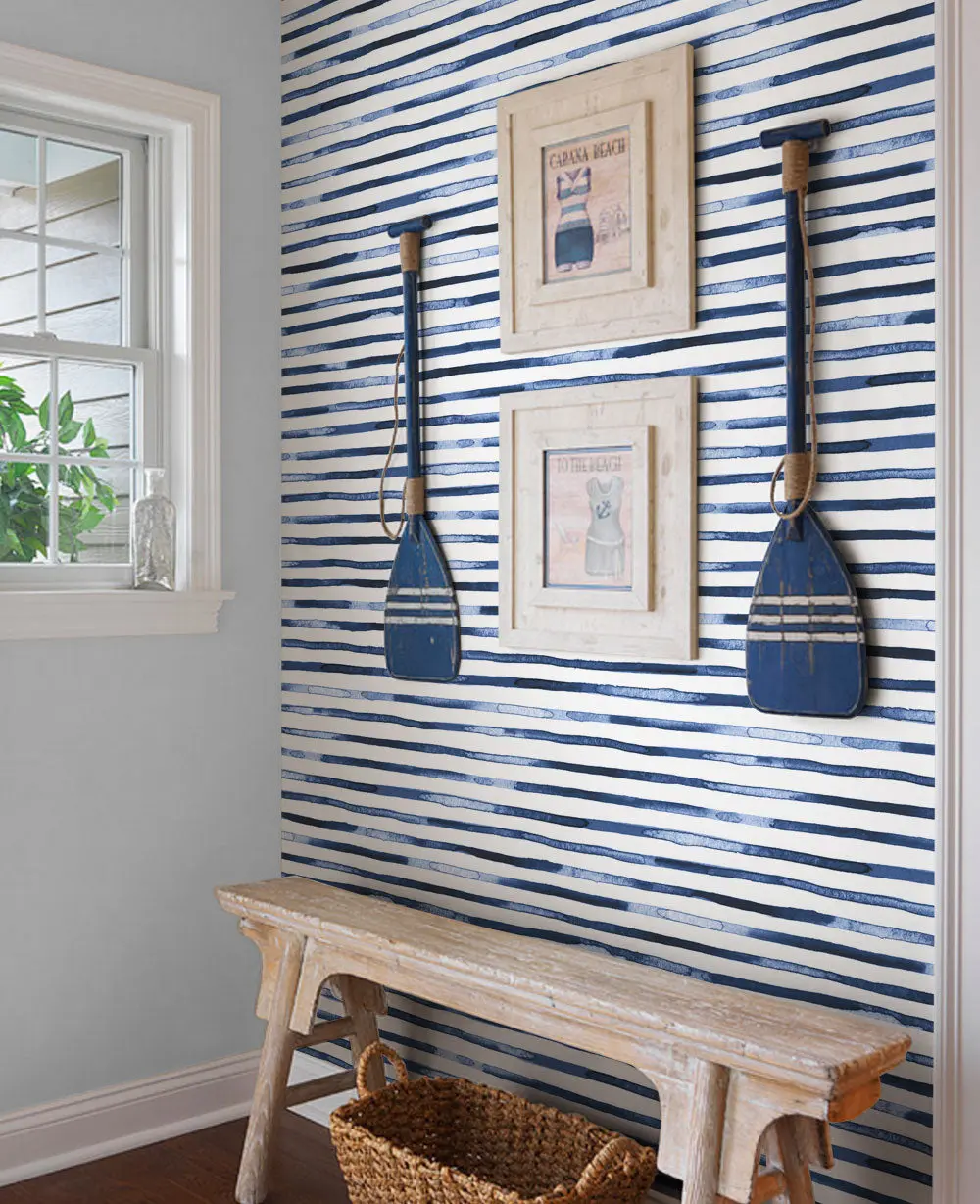 Watercolor Stripes Wallpaper - Peel and Stick