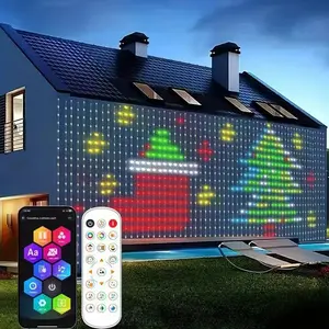 USB DC5V WS2812B Smart Led String Christmas Lights Bluetooth Music App Control RGBIC Curtain LED Addressable Party Decoration