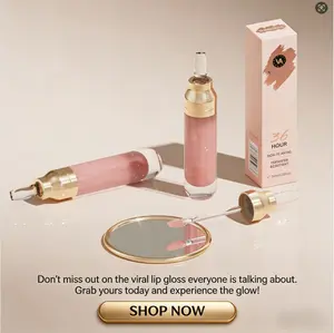 Victoria Anna 36-Hour Long-Lasting Lip Gloss - Non-Flocking, Non-Transfer & Resistant Formula - Hydrating Shiny Lip Tint for All-Day Wear - Cruelty-Free Lip Makeup with Precision Applicator - 01 Sheer Shine - 7ml / 0.23 Fl Oz lipglosssss