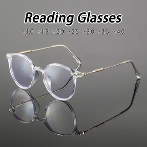 Women's Plastic Oval Reading Glasses, High-Quality Simple Artistic Japanese Style, Elegant Vintage Fashion Eyewear, Comfortable Presbyopia Lens