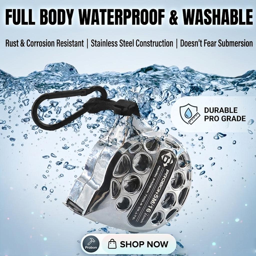 25FT/7.5M Stainless Steel Tape Measure, Double-Sided Scale, Heavy Duty Retractable Measuring Tape with Auto Lock, Waterproof Durable Tool for Construction, DIY & Home Use