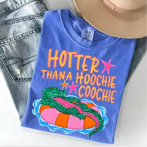 Funny Gator Tee, Southern Humor T Shirt, Summer Heat Graphic Tee, Country Style Shirt, Lake Day Outfit - Squirrel Corner