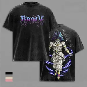 Broly - DBZ Vintage Washed T-Shirt, Relaxed Fit, Heavyweight Cotton, Unisex Streetwear Casual Wear, Legendary Super Saiyan Graphic Tee, Gift for Anime Fans 67 shirt silverfish clothes trend gift
