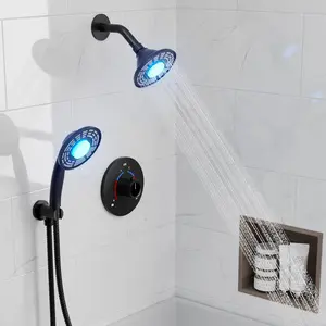 New Crm1022 Shower Head Bathroom Shower Faucet Led Light bathroom set