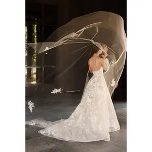 "Bring your own Lace" Custom Lace Applique Cathedral Veil