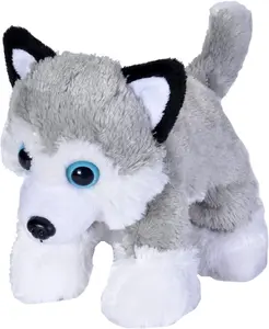 Husky Plush Stuffed Animal – 7 Inch Soft Hugging Toy for Kids, Cuddly Animal Plush Gift