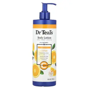 Dr. Teal's Body Lotion, Moisture + Radiant, Citrus, 18 fl oz (532 ml)
