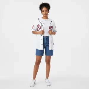 Unisex Wallen #98 Vintage Short-Sleeve Baseball Jersey - Breathable Lightweight Fabric Tee, Cozy Streetwear with Retro Graphics for Casual Outfits and Sports Fans