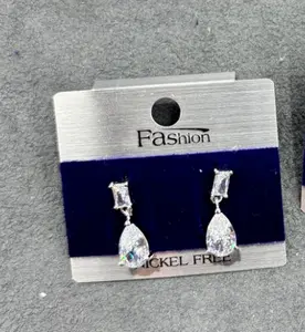 Zircon Teardrop Earrings