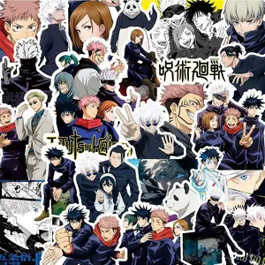 80pcs Cartoon Jujutsu Kaisen Stickers DIY Laptop Skateboard Kids Cool Sticker Itadori Yuji Satoru Gojo Anime Decal Toys