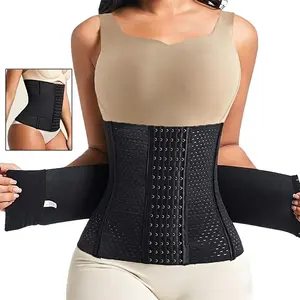Woman Wrap Waist Trainer Body Shaper Double Belt Sheath Faja Body Shaper Corset Shapewear Flat Tightens Belly Waist Trainer Girdles