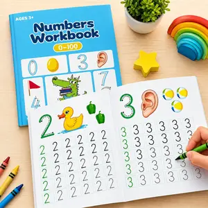 Writing Practice Book for Ages 3+, Dotted Line Design, Thick Paper Upgrade, Smooth Writing Experience, Ideal Learning Tool