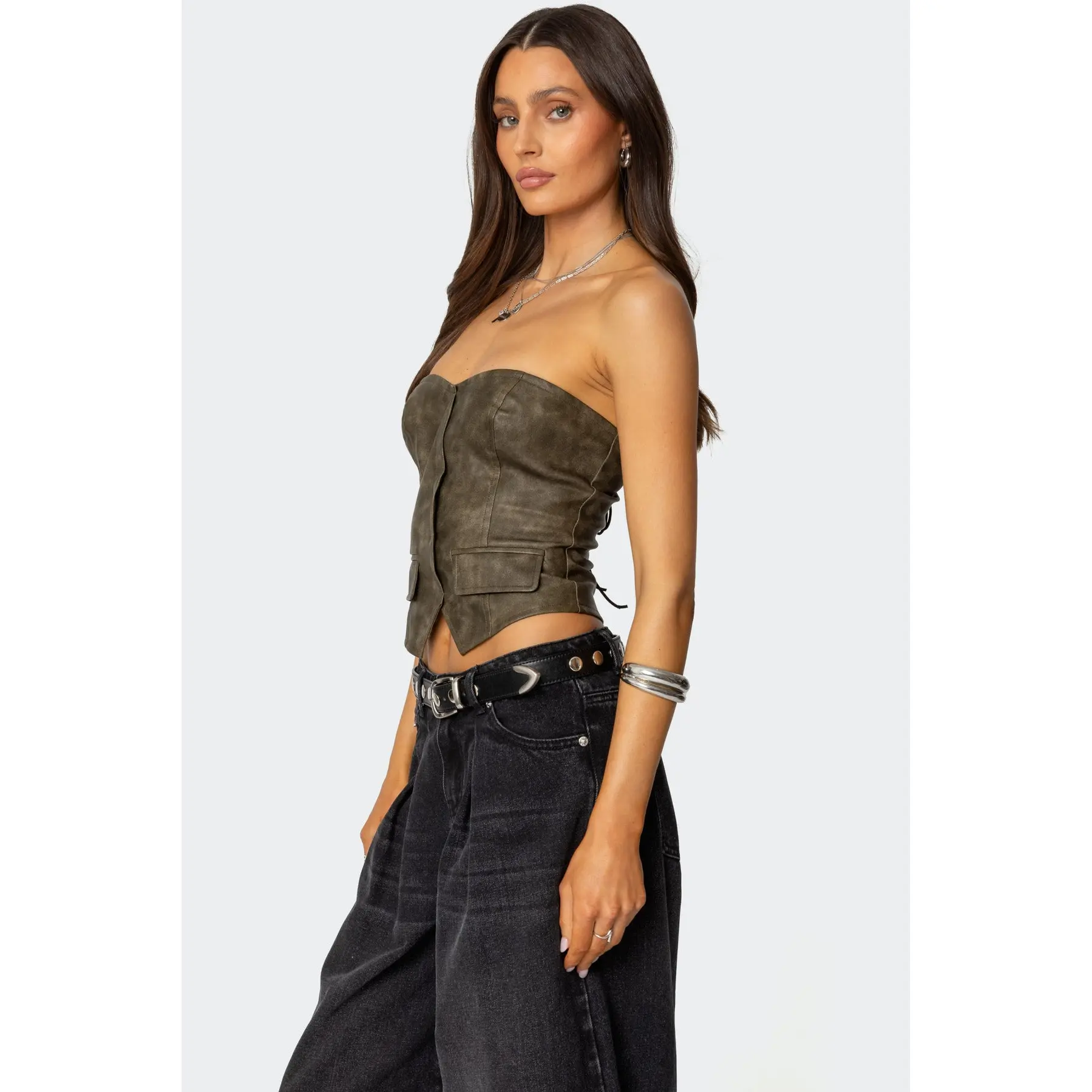 Maysen Faux Leather Corset Maysen Faux Leather Corset