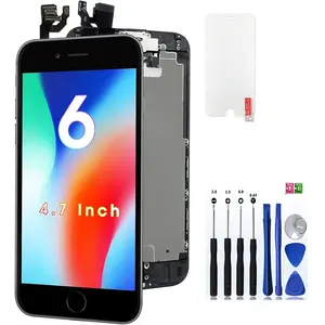 for iPhone 6 6s 6splus Screen Replacement Black Touch Display LCD Digitizer Full Assembly with Complete Repair Tools and Screen Protector