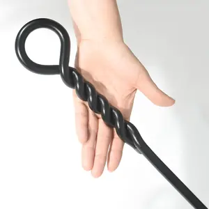 40in Fire Poker for Fire Pit Twisted Rope Design Handmade for Firewood Log Coals Campfire Wood Stove Chimenea Camping Outdoor and Indoor
