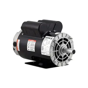2/3/3.7/5HP SPL Air Compressor Electric Motor, 115/230V 56 Frame 3450 RPM with 5/8" Keyed Shaft 60 Hz, 18/9 Amps, 1.88" Shaft Length, Ultra Quiet, Dual CW/CCW Rotation (Factory Setting Is CCW)