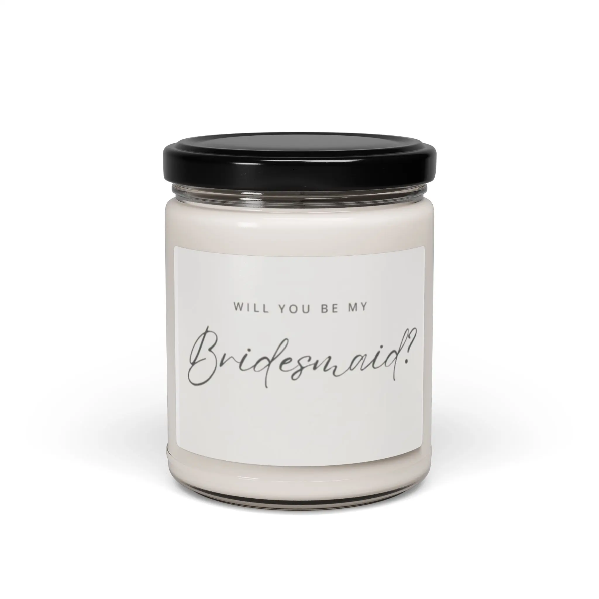 Bridesmaid Proposal Candle, Scented Soy Candle for Weddings, Bridal Shower Gift, Home Fragrance, Engagement Gift, Party Favor