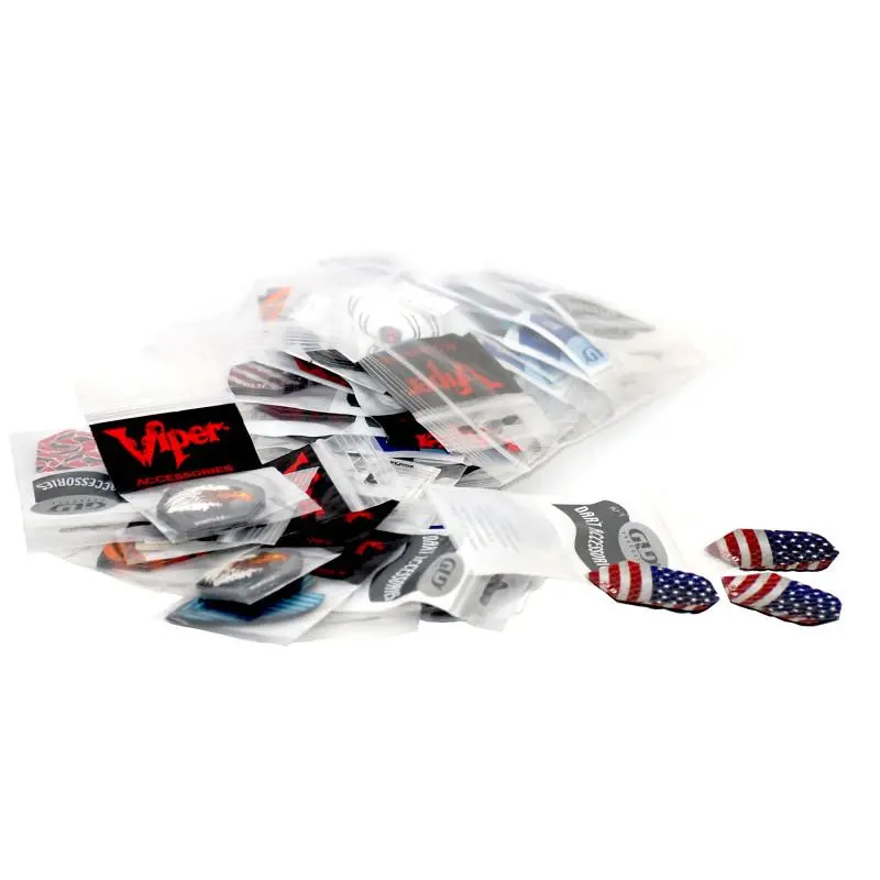 Viper Standard Assortment Flights - 50 Sets, Includes Various Flights, Ideal for Travel and Business Darts Gear